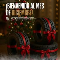 Llantas con detalles navideños